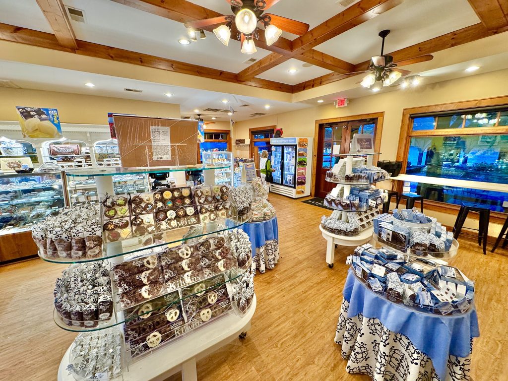 Chocolate shop interior
