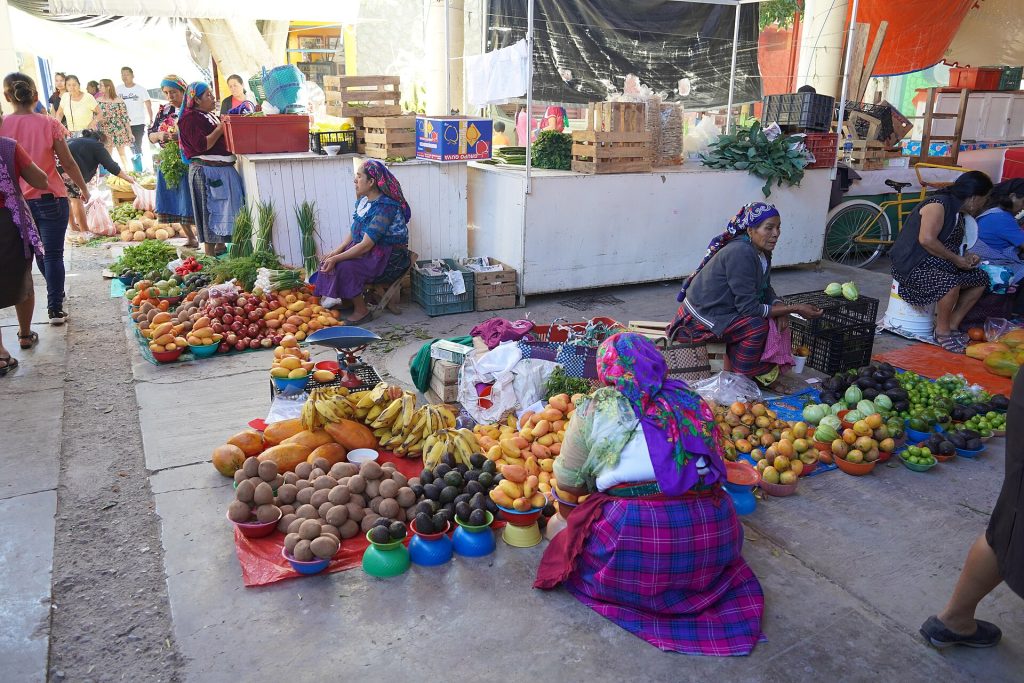 Market stalls in Oaxaca