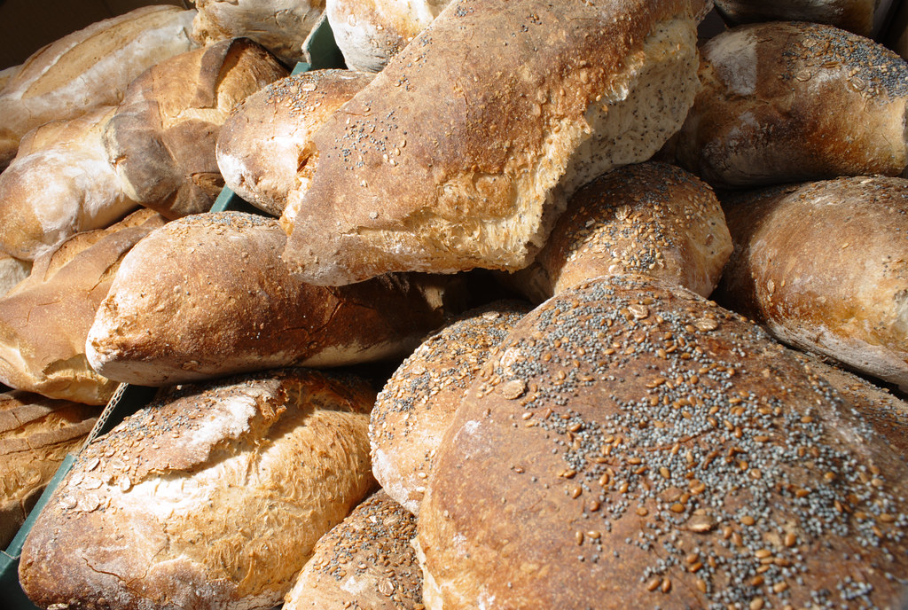 Sliced whole grain bread